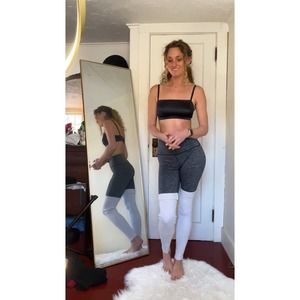 Aerie gray chill play move leg warmer leggings size medium